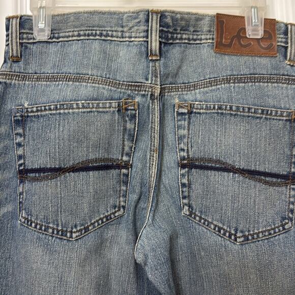 Lee heritage relaxed straight leg premium collection boys jeans size 14 husky - Picture 6 of 9